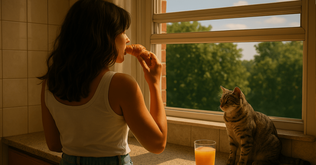 Janela aberta para o vento&nbsp;entrar.